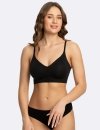 Julimex BIUSTONOSZ JULIMEX SIMPLE BRA TOP CZARNY