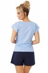 DONNA PIŻAMA DAMSKA STAR SHORT DARK BLUE