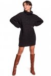Be Knit BK030 Długi sweter z golfem - antracyt - WYSYŁKA 24H