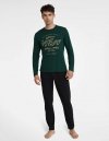 Henderson Piżama Imress 40952-79X Ciemnozielono-Czarny