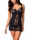 Obsessive Heartina chemise bielizna nocna komplet koszulka + stringi