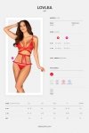 Obsessive Lovlea set bielizna nocna komplet biustonosz + figi