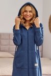 Doctornap Szlafrok damski SMZ 7228 indigo mel.