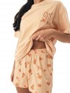 Esotiq-Henderson Piżama damska Naranja 42684 brzoskwiniowa