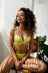 Kris line Biustonosz kąpielowy Ibiza brassiere lime