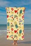 Noviti Ręcznik plażowy 70x140 Hello summer żółty