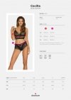 Obsessive Top i szorty Cecilla czarny