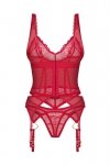 Obsessive Gorset i stringi Cupide Desir czerwony