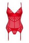 Obsessive Gorset i stringi Ingridia czerwony