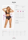 Obsessive Komplet Klarita set 2-częściowy czarny