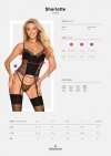 Obsessive Gorset i stringi Sharlotte czarny