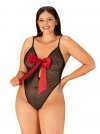 Obsessive Body Tienesy czarno-czerwone