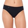 Sloggi Figi Cotton Lace Tai czarne