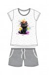 Piżama Cornette Young Girl 246/109 Black Cat kr/r 134-164