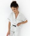 Piżama Sensis Chanel kr/r S-XL wiskoza rozpinana