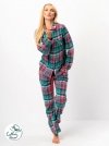 Piżama Key LNS 419 B25 dl/r 2XL-4XL rozpinana damska