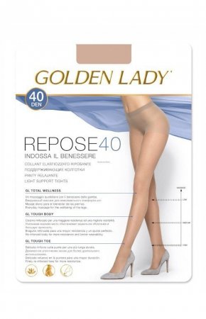 GOLDEN LADY Rajstopy REPOSE 40