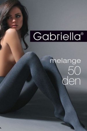 GABRIELLA Rajstopy grube – melanż MELANGE