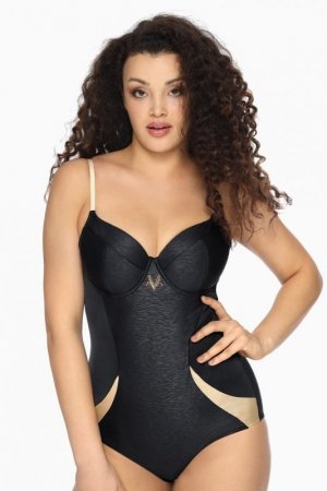 AVA SWIMWEAR STRÓJ KĄPIELOWY SKJ 46 BLACK