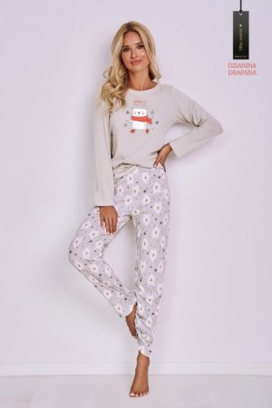 TARO 2845 PIŻAMA DAMSKA DŁ.ANIELA S-XL(DRAPANA)