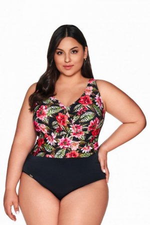 AVA SWIMWEAR STRÓJ KĄPIELOWY JEDNOCZĘŚCIOWY SKJ 60 FLORAL MAXI