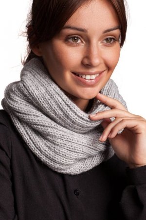 Be Knit BK062 Komin wąski - szary