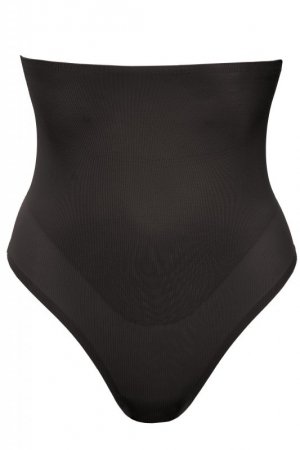 Gorteks Maria/S stringi wysokie modelujące czarne