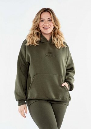 D Karen Bluza DK-K-B9-H1 KHAKI BAWEŁNA GRUBA