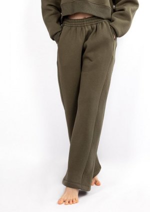 D Karen Spodnie DK-K-B17 KHAKI BAWEŁNA GRUBA