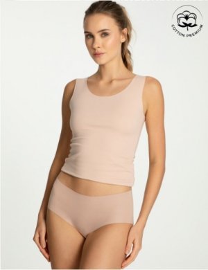 Julimex FIGI JULIMEX COTTON MOOD MAXI BEŻ