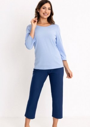 Regina PIŻAMA REGINA DAMSKA 744 NIEBIESKI