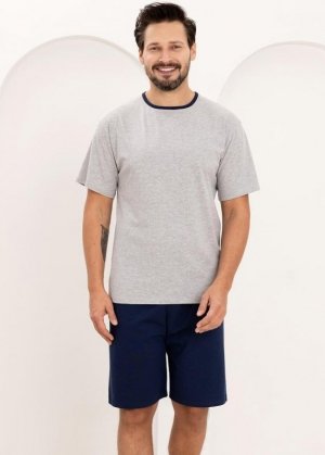 Regina PIŻAMA REGINA MĘSKA 508 J MELANGE XXL-3XL