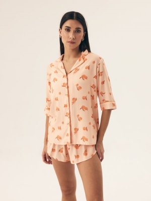 ESOTIQ & HENDERSON PIŻAMA DAMSKA NARANJA 42686 KR