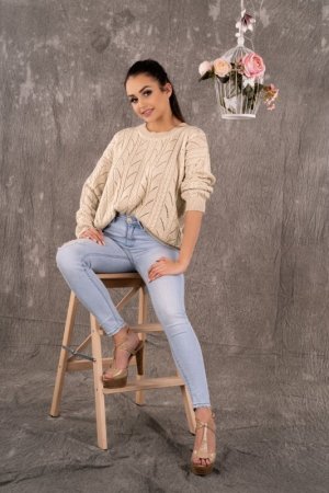 Merribel Sweter Marynesta Beige