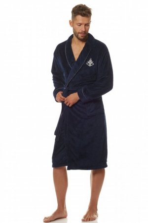 L&L Szlafrok Marine 2114 Dark Blue