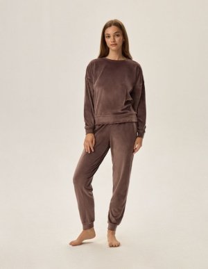 Henderson Ladies Piżama Fain 41892-84X Coffie