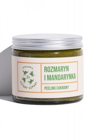 Mydlarnia Cztery Szpaki Peeling Rozmaryn i Mandarynka kosmetyki do ciała peeling