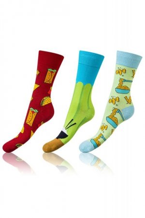 Bellinda Crazy Socks BE491004-305 3-pack bielizna skarpety za kostkę