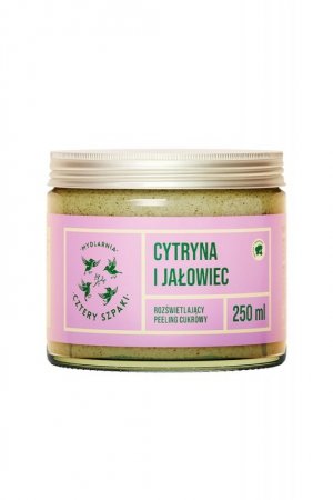 Mydlarnia Cztery Szpaki Peeling cukrowy rozświetlający Cytryna i Jałowiec kosmetyki do ciała peeling