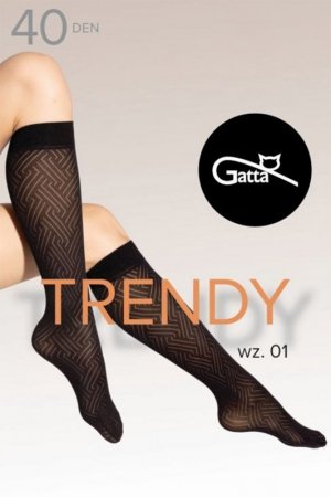 Gatta Knee Socks 01 40 DEN bielizna wyrób pończoszniczy podkolanówki