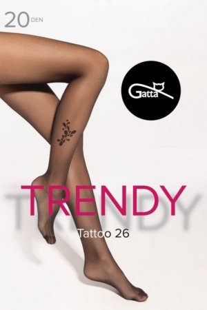 Gatta Tattoo 26 20 DEN bielizna wyrób pończoszniczy rajstopy