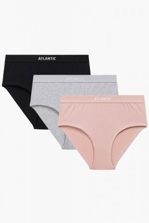 Atlantic 3CLP-009 3-pack bielizna majtki wysokie figi