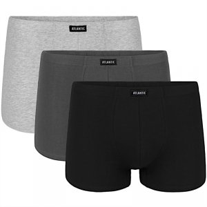 Atlantic Bokserki 007 3-pak cz/sz/gr