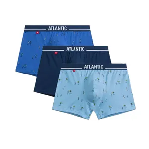 Atlantic Bokserki 213 3-pak niebieskie