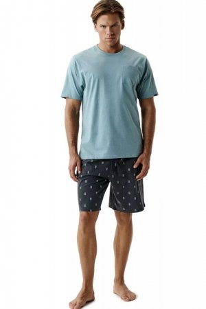 Atlantic Piżama męska NMP 402 mie/grf