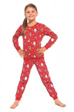 Cornette Piżama Gnomes3 033/163 young czerwona