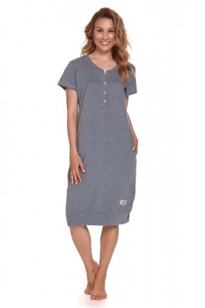 Doctornap Koszula nocna TCB 4348 dark grey