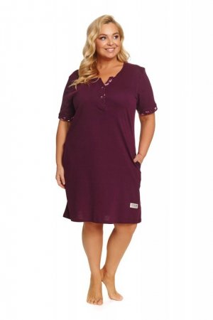 Doctornap Koszula nocna TB 7472 burgundy plus
