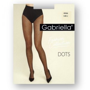 Gabriella Rajstopy Dots 491 beige