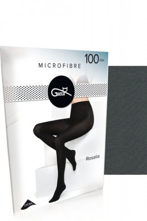 Gatta Rajstopy Rosalia microfibre 100 den grafitowe